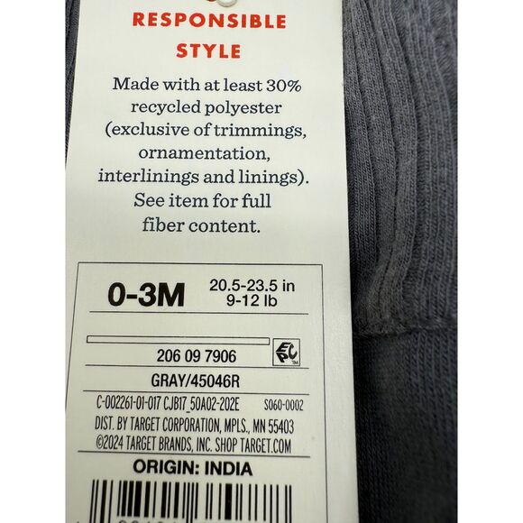 Cat & Jack 0-3m pants bundle 4 pairs - Picture 4 of 4